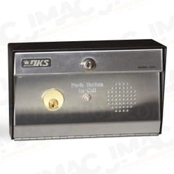 Doorking 1209-080 Mortise Key Cylinder, Normally-Open & Normally-Closed Indoor/Outdoor, Intercom Substation
