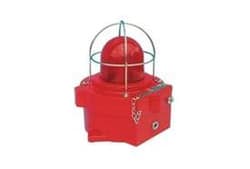 Cooper Wheelock XB4ULB8D2E3E06ANCN1R Explosion Proof Strobe, 24VDC, 60/min Flash Rate, Clear Lens, Alloy, Red Finish