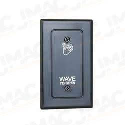 Camden-CM-324-4S Hands Free Switch, Single Gang, Stainless Steel Faceplate, Hand Icon, WAVE TO OPEN, ADA Logo