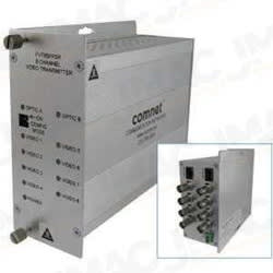 ComNet FVT8SFP2R 8-Channel Video Transmitter with Redundant Point-to-Point Dual SFP Optical Ports