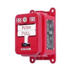 Sigcom SGX-32SK1-SC Explosion Proof Manual Pull Station, Dual Action, Red Sigcom SGX-32SK1-SC Explosion Proof Manual Pull Station, Dual Action, Red
