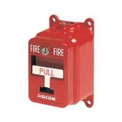 Sigcom SGX-32SK2-SC Explosion Proof Manual Pull Station, Single Action, Red