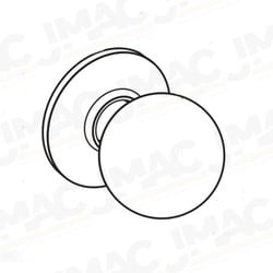 Arrow Lock CK11BE 26 Entrance Knob Lock, BE Knob Trim Design, Bright Chrome