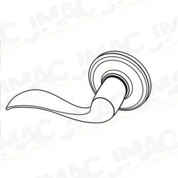 Arrow Lock CL02LC RH 3 Privacy Lever Lock, LC Lever Trim Design, Bright Brass