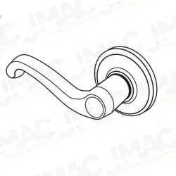 Arrow Lock CL12OC LH 26 Storeroom Lever Lock, OC Lever Trim Design, Bright Chrome