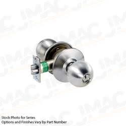 Arrow Lock HK12BB 3 IC Storeroom Knob Lock, BB Knob Trim Design, SFIC Prep Less Core, Bright Brass