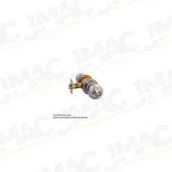 Arrow Lock RK12BD 32 CS Storeroom Knob Lock, B Knob, D Rose, Schlage C Keyway, Bright Stainless Steel