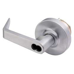 Arrow Lock SRX82 26D IC Lever Trim, Nightlatch, S1150, S1250, SFIC Prep, Less Core, Satin Chrome