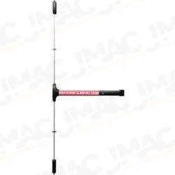 Detex V50 CD 628 96 36X84 Value Series Narrow Stile Surface Vertical Rod Exit Device, Cylinder Dogging, 96 Surface Strike, 36 In. Device for 84 In. Door Height, Satin Aluminum Clear Anodized