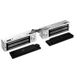 Dynalock 3121C-DSM2-DYN2 Delay Egress System Magnetic Lock, Double Outswining Door, Double Coil, Satin Aluminum