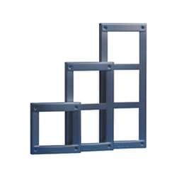 Comelit 3161/3 Frame, 3 Modules, Dark Gray
