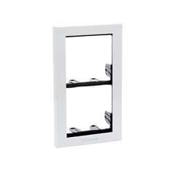 Comelit 3311/2W Ikall Series Two Module Holder Frame with White Finishing Frame