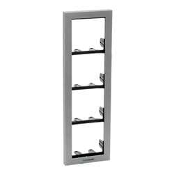 Comelit 3311/4S Ikall Series Four Module Holder Frame with Silver Finishing Frame