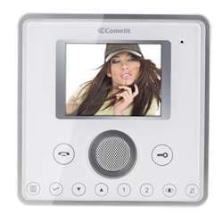 Comelit 6201W Planux Video Monitor, Color, White, Ipower