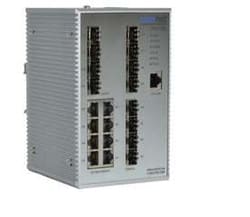 ComNet CNGE12MS 12-Port Managed Gigabit Switch, (4) 1000 BASE-FX + (8) 10/100/1000BASE-T(X) + (8) 100/1000BASE-FX SFP Ports