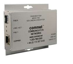 ComNet CNGE2MCPOEM 2 Port 10/100/1000 Mbps Ethernet Media Converter with High Power PoE