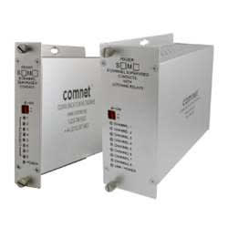 ComNet FDC80TM1 8-Channel Supervised Contact Closure Transmitter, Multimode, 1 Fiber, 1 Rack Slot