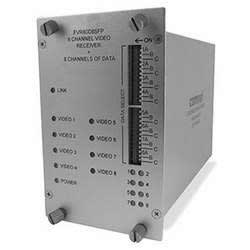 ComNet FVR80D8SFP 8 10-Bit Digital Video Channel with 8 Bi-Directional Data Channel Receiver, Small Form-Factor Pluggable Optical Devices