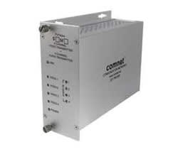 ComNet FVT40A4M 4-Channel 10-Bit Digitally Encoded Video and 4-Channel 24-Bit Digitally Encoded Audio Transmitter, Multimode, 1310/1550nm