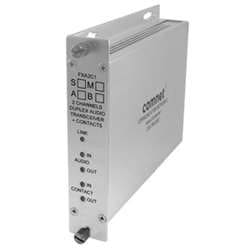 ComNet FXA2C1M1B 2 Channel Audio Transreceiver, 1 Contact Closure, 1550/1310nm, "B" End, Multimode