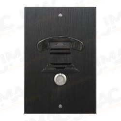 DoorBell Fon DP38-NBKM Door Station, Music and Sound Size, Flush Mount, Discrete Camera Slot, Black