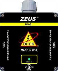 Ditek D100-6003D 100kA/Phase, 50kA Mode Surge Protector, 600VAC Three Phase Delta