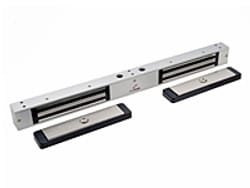 Dynalock 2522-DSM2-US19 Mini-Mag Electromagnetic Lock, 650lbs, Double Outswinging Door, Double Coil, Flat Black Coated