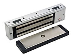 Dynalock 3000-DSM-LP Electromagnetic Lock, 1500lbs, Single Outswinging Door, Single Coil, Satin Aluminum