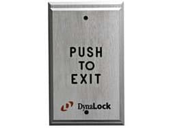 Dynalock 6700-US10B Pushplate, Single Gang, Pneumatic Time Delay, PUSH TO EXIT, Oil Rubbed Bronze