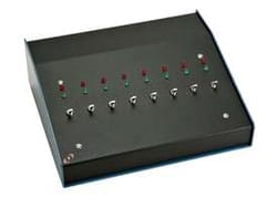 Dynalock 8012SF-12-MAINT Slope Front Console, 12 Stations, 12VDC, Maintained