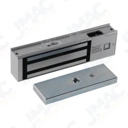 Stanley 17036 1200lb Delayed Egress Magnetic Lock, 12/24 VDC, UL294, Anodized Brushed Aluminum