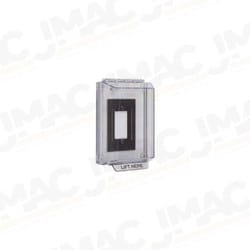 STI 14300NC Universal Stopper Low Profile, with Backplate for Flush Devices, Clear