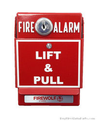 Napco FWC-FSLC-PULL2K Dual Action Addressable SLC Fire Pull Station, Key Reset