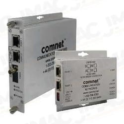ComNet CNFE2005M2/M Mini 2 Channel 10/100Mbps Ethernet Electrical to Optical Media Converter with Optional PoE+, 1310nm, ST Connector, Multimode, 2 Fibers