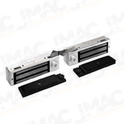 Dynalock 3121C2 Delay Egress System Magnetic Lock, Double Outswining Door, Double Coil, Satin Aluminum