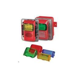 Potter Amseco CS-24WAR-WP Outdoor Amber Lens Strobe, Red Body, Surface Mount