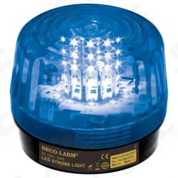 Seco-Larm SL-1301-SAQ/B LED Strobe Light with 10 LED Strips, Blue Lens
