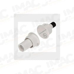 Seco-Larm SM-4104-TQ/W 3/4" Steel Door Recessed-Mount Magnetic Contact Switch, 1" Gap, White