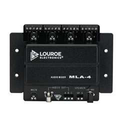 Louroe MLA-4 Microphone Mixer, Four Audio Inputs, One Audio Output