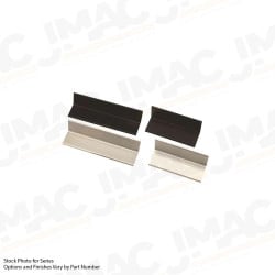 Securitron HEB-1BK-12 Header Extension Bracket, Black Anodized, 12" Length