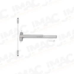 Von Duprin 9827EO-4-US26D Surface Mounted Vertical Rod Device, No Outside Trim, 4' Door, Satin Chrome