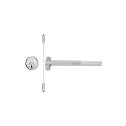 Von Duprin 9927NL-OP-F-3-26D Fire Exit Surface Mounted Vertical Rod Device, Grooved Mechanism, Night Latch, 3' Door, Satin Chrome