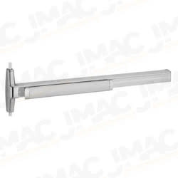 Von Duprin 3327A-EO-F-3-US28 Surface Mounted Vertical Rod Fire Exit Device, Grooved Mechanism, No Outside Trim, 3' Door, Satin Aluminum