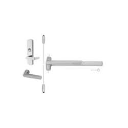 Von Duprin 9927EO-4-F-US4 Fire Surface Mounted Vertical Rod Device, Grooved Mechanism, No Outside Trim, 4' Door, Satin Brass