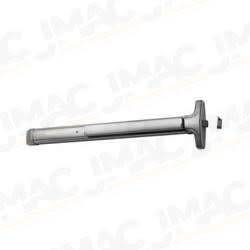 Detex 40 EE CD 630 99 36 Advantex Narrow Stile Rim Exit Device, Cylinder Dogging, 99 Surface Strike, Delayed Egress, 36 In. Device, Satin Stainless Steel