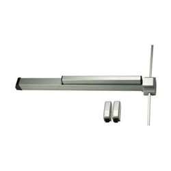 Von Duprin 2227EO-F-3-SP28 Surface Mounted Vertical Rod Fire Exit Device, No Outside Trim, 3' Door, Painted Aluminum