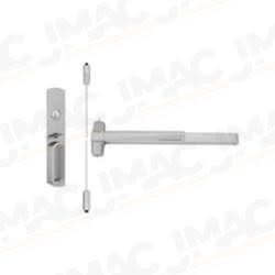 Von Duprin 9927TP-F-3-26D Surface Mounted Vertical Rod Device, Grooved Mechanism, Thumbpiece, 3' Door, Satin Chrome