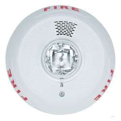 System Sensor PC2WL Horn Strobe, Ceiling Mount, FIRE, White, Clear Lens, 2-Wire System Sensor PC2WL Horn Strobe, Ceiling Mount, FIRE, White, Clear Lens, 2-Wire