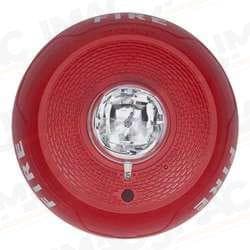 System Sensor SCRL Strobe, Ceiling Mount, FIRE, Red, Clear Lens System Sensor SCRL Strobe, Ceiling Mount, FIRE, Red, Clear Lens