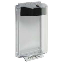 STI 13020NB Universal Stopper with Horn, Flush, Blank Black Label